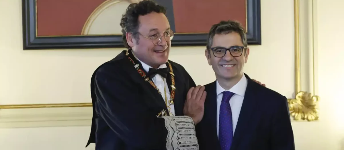 El fiscal general del Estado junto al ministro Bolaños