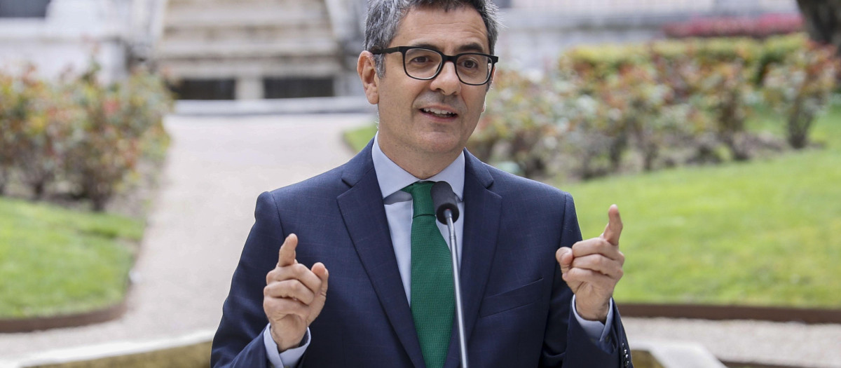 El ministro de la Presidencia, Justicia y Relaciones con las Cortes, Félix Bolaños