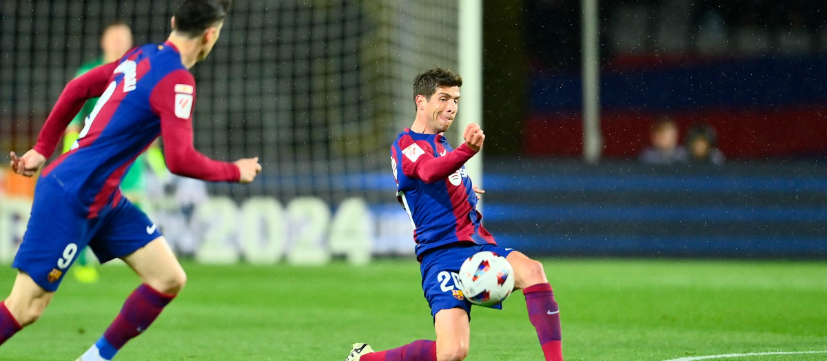 Sergi Roberto en un partido con el Barça esta temporada