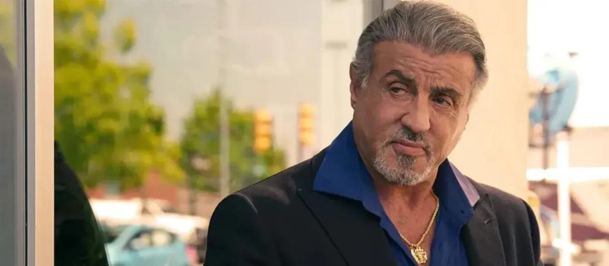 Sylvester Stallone durante la grabación de Tulsa King