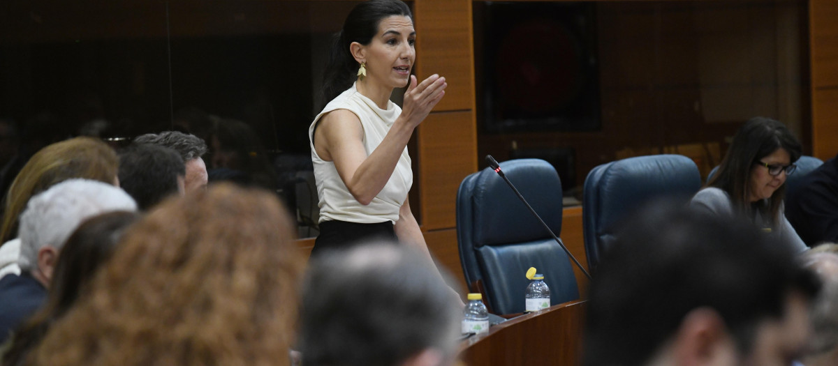 La portavoz de Vox en la Asamblea de Madrid, Rocío Monasterio,