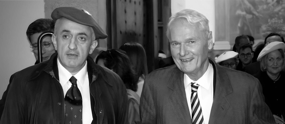 Luis Infante de Amorín con Don Sixto Enrique de Borbón
