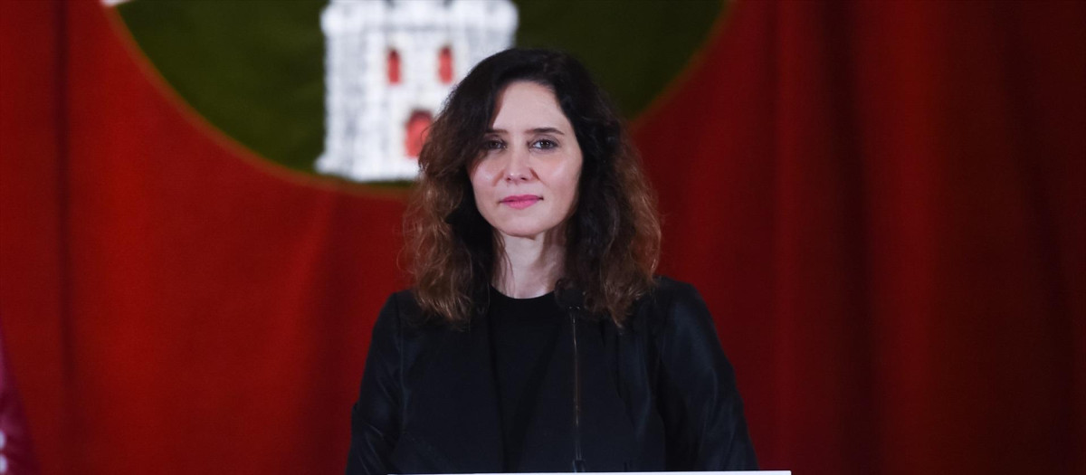 La presidenta de la Comunidad de Madrid, Isabel Díaz Ayuso