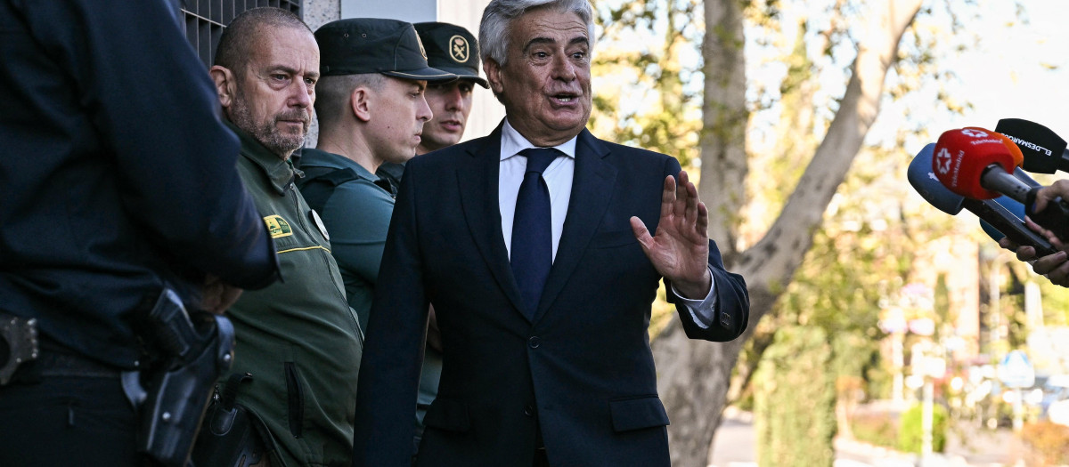 Pedro Rocha a su llegada al Juzgado
