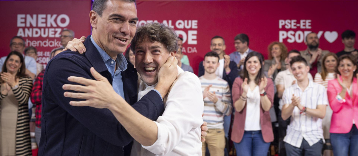 El presidente del Gobierno y secretario general del PSOE, Pedro Sánchez, en País Vasco