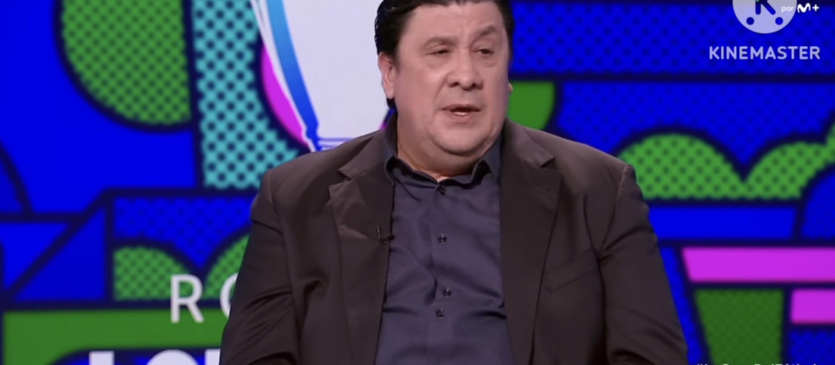'El Mono' Burgos, durante su polémica intervención