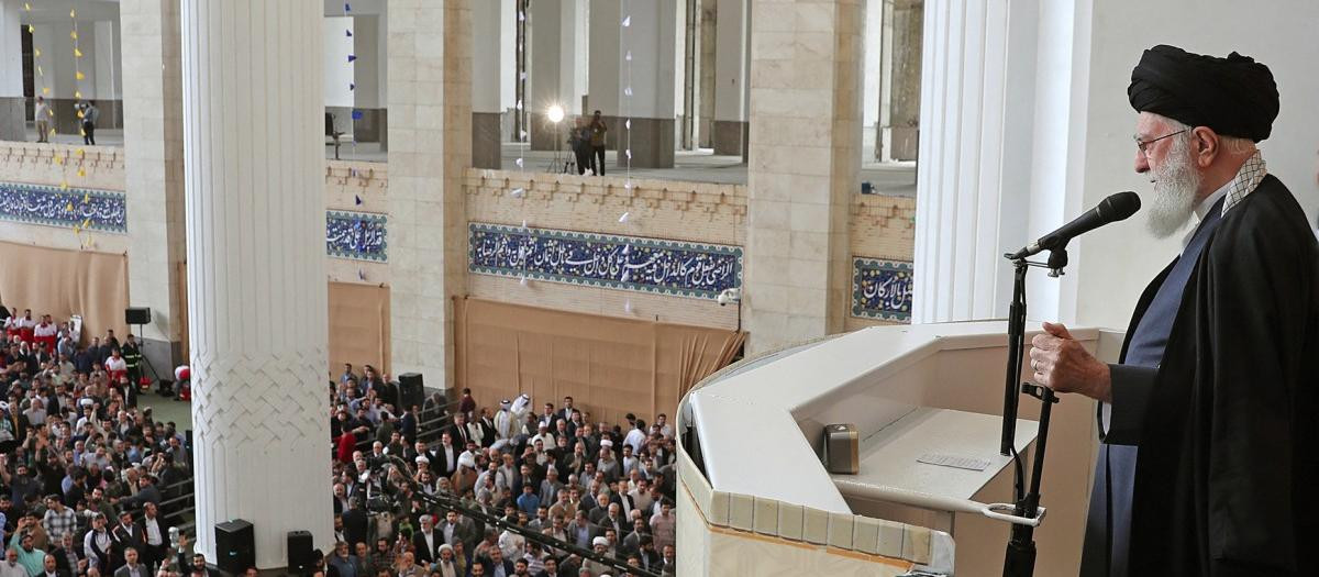 Alí Jamenei, líder supremo de Irán, en un acto el pasado 10 de abril