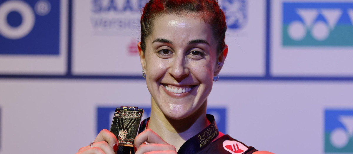 Carolina Marín se proclamó campeona de Europa por séptima vez en su carrera