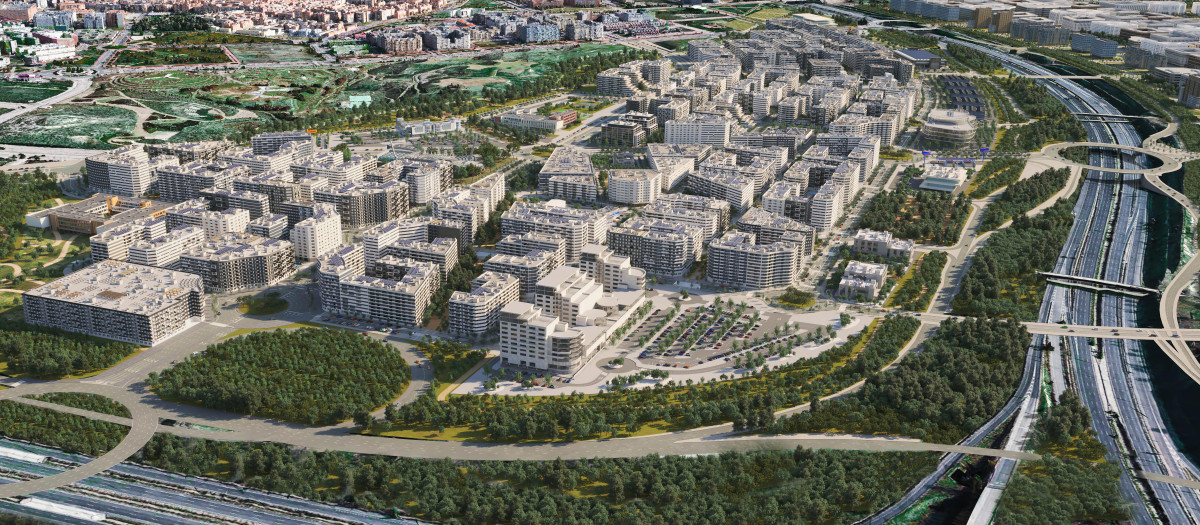 Vista aérea de Valdecarros