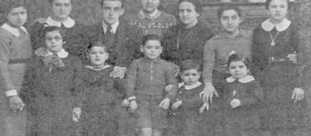 Antonio Tort y su familia