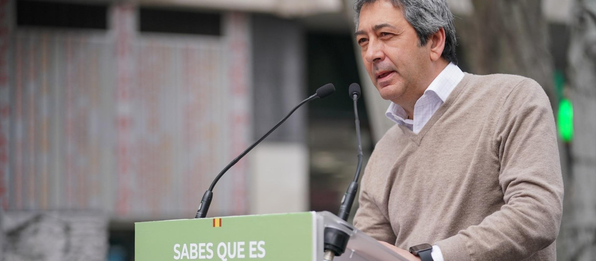 El vicepresidente primero de la Generalitat Valenciana, Vicente Barrera, en un mitin de Vox