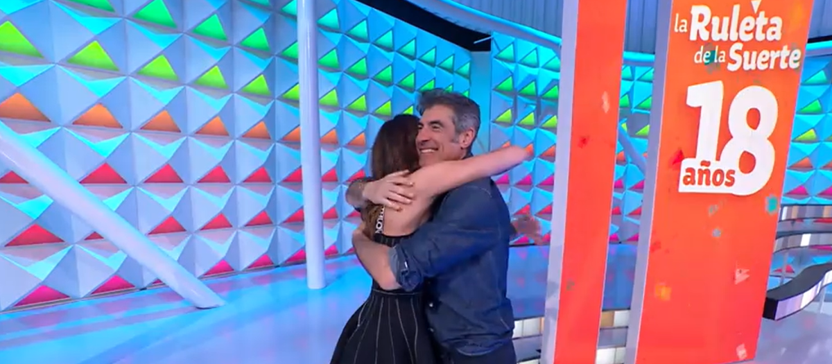 Jorge Fernández y Laura Moure, en La ruleta de la suerte este lunes 15 de abril