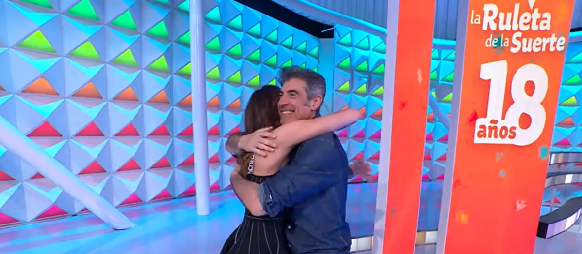 Jorge Fernández y Laura Moure, en La ruleta de la suerte este lunes 15 de abril