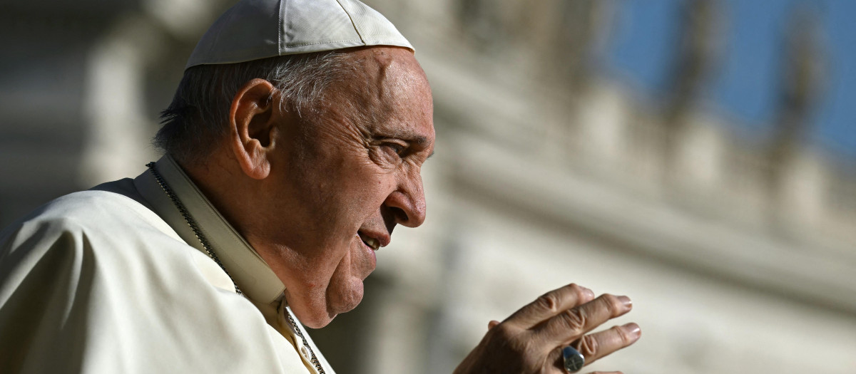 El Papa Francisco durante la audiencia general de este miércoles