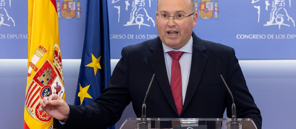 El portavoz del PP en el Congreso, Miguel Tellado