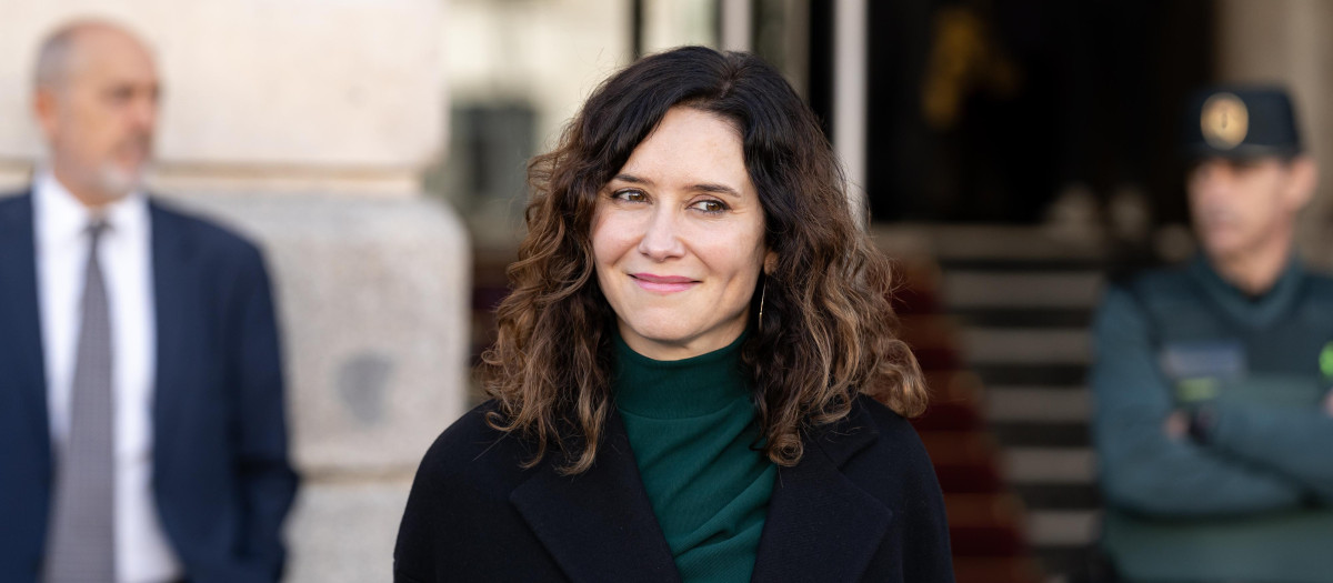 La presidenta de la Comunidad de Madrid, Isabel Díaz Ayuso