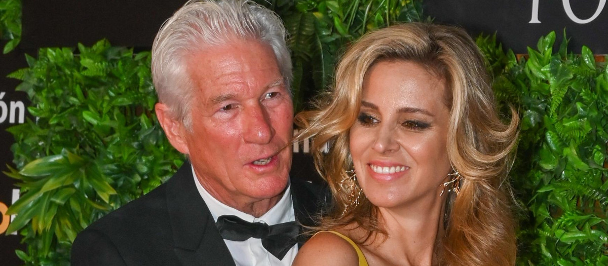 Alejandra Silva and Actor Richard Gere at photocall Starlite Festival oF Marbella on Sunday 14 August 2022