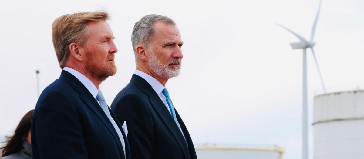 Los Reyes Guillermo y Felipe, en el Puerto de Ámsterdam