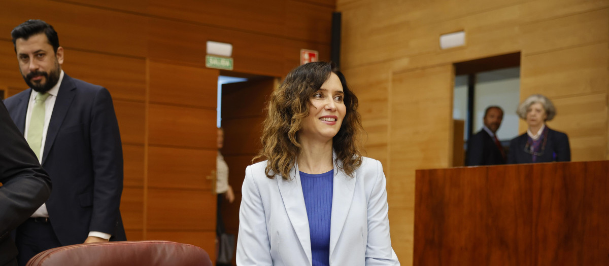 La presidenta de la Comunidad de Madrid, Isabel Díaz Ayuso