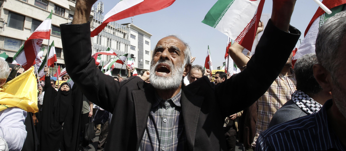Manifestación contra Israel en Irán
