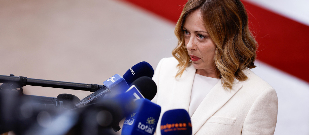 La primera ministra italiana, Giorgia Meloni
