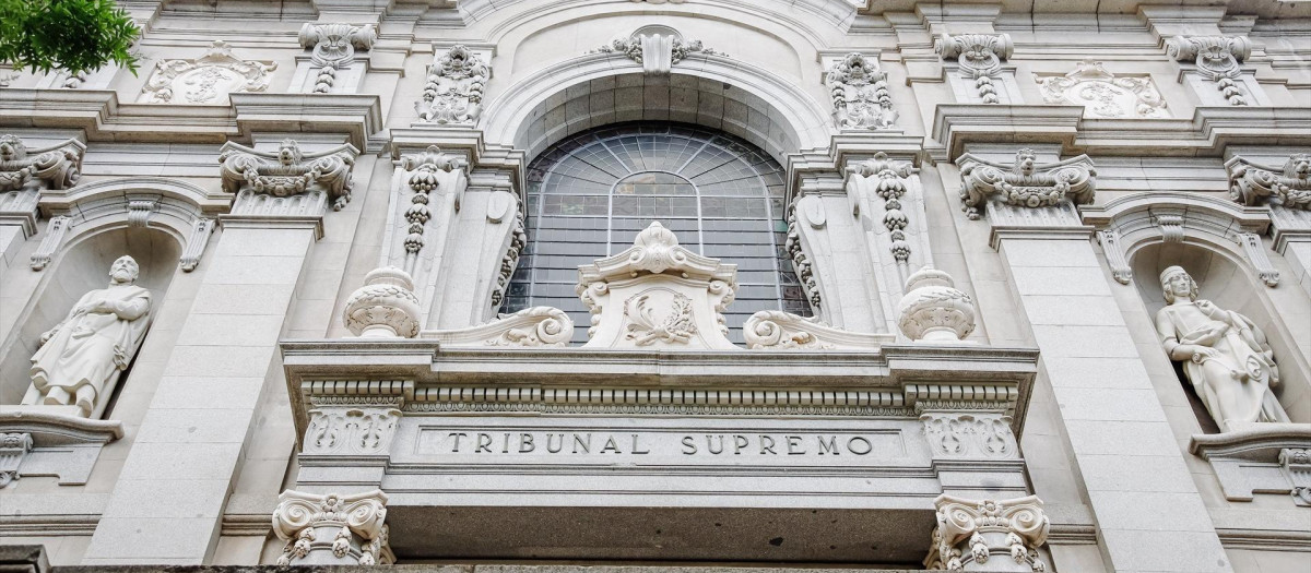 Fachada del Tribunal Supremo.