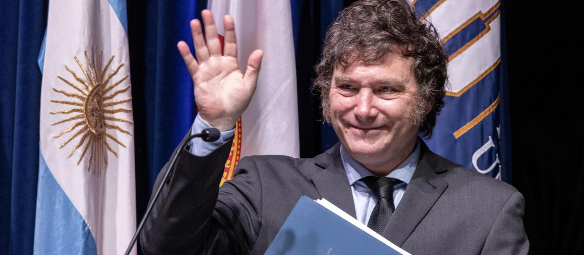 El presidente de Argentina, Javier Milei