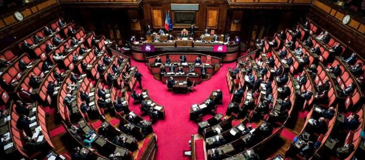 Votación en el Senado de Italia