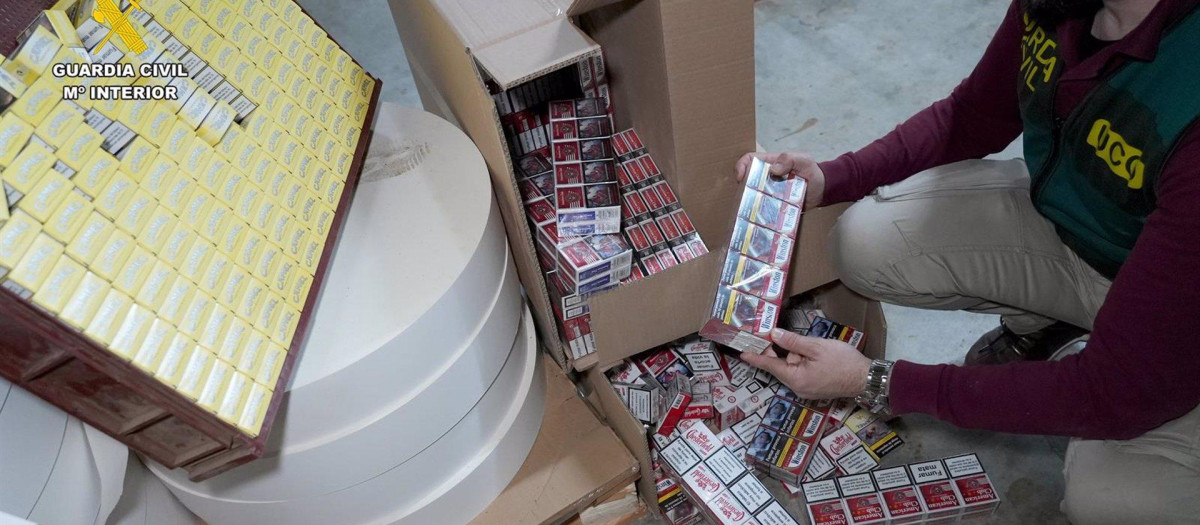 Operación contra el contrabando de tabaco
