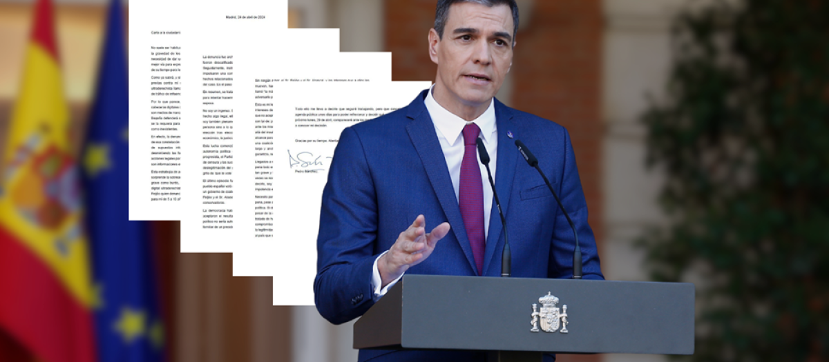 Pedro Sánchez y su carta a la ciudadanía