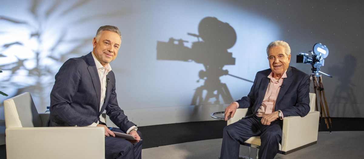 Jenaro Castro junto a Andrés Pajares, en Plano General