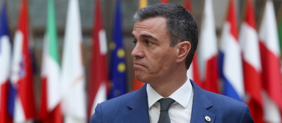 Pedro Sánchez durante el Consejo Europeo en Bruselas