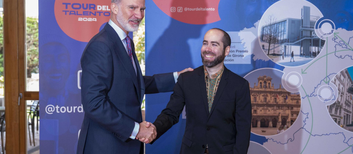 El Rey Felipe VI durante su asistencia a la cuarta parada del Tour del Talento 2024