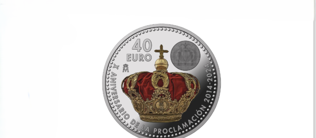 Moneda conmemorativa del décimo reinado de Don Felipe