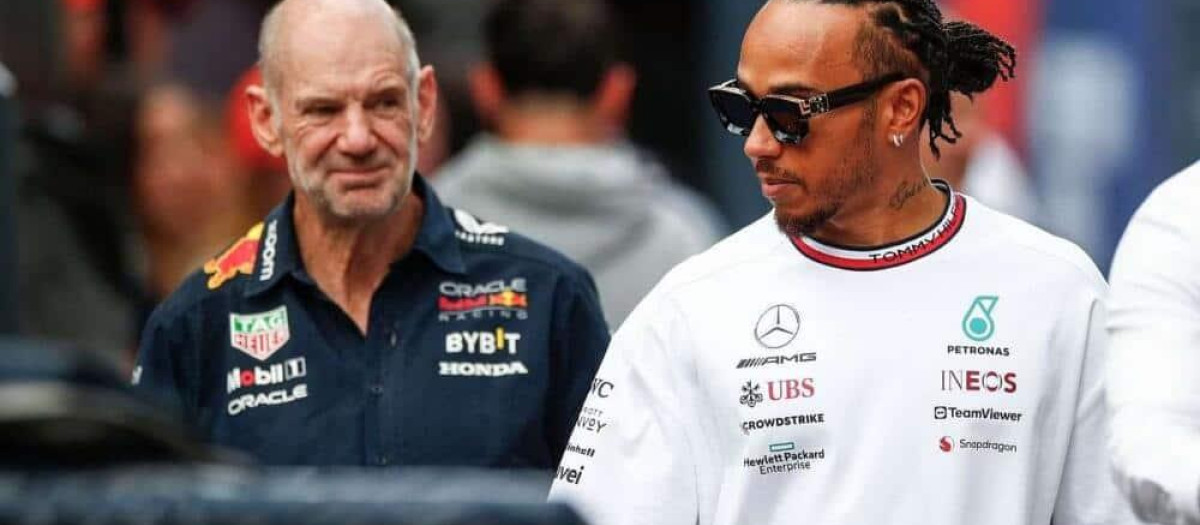 Newey y Hamilton en sus etapas en Red Bull y Mercedes, respectivamente