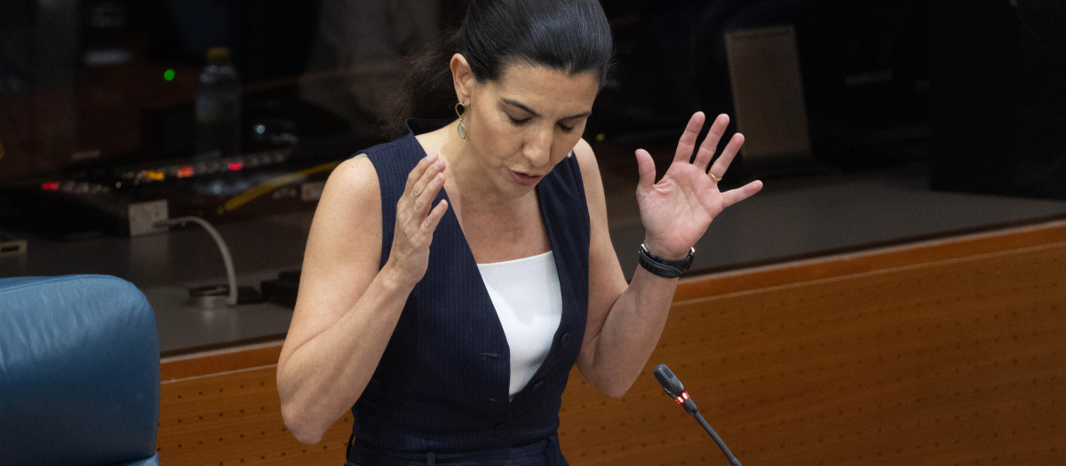 La portavoz de VOX en la Asamblea de Madrid, Rocío Monasterio