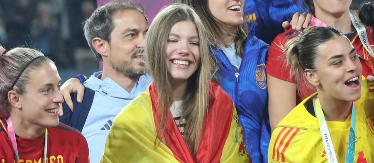 La Infanta Sofía, en la final de la Copa Mundial femenina de la FIFA en Sídney/Wangal (Australia)