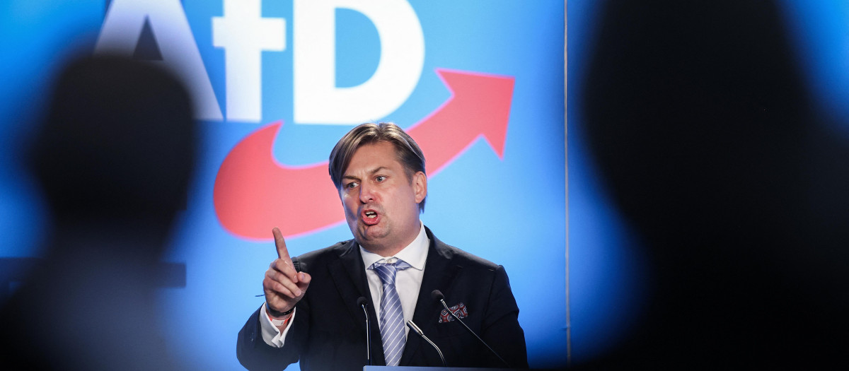 Maximilian Krah, europarlamentario alemán cuyo asesor ha sido detenido por espiar para China