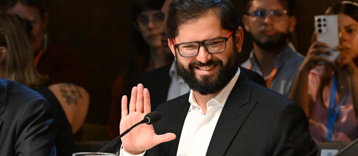 El presidente chileno Gabriel Boric