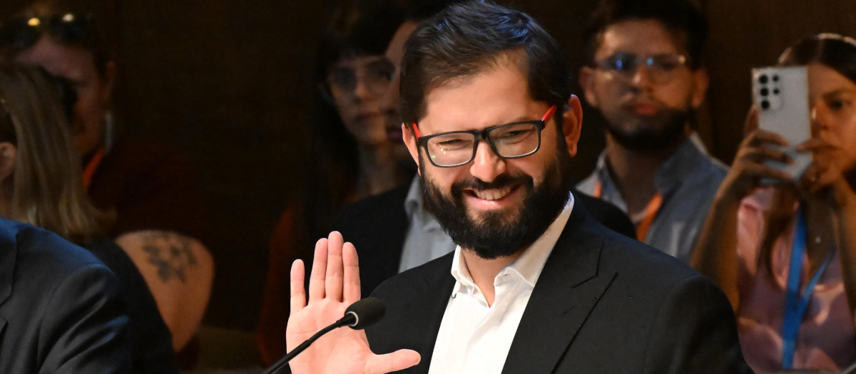 El presidente chileno Gabriel Boric