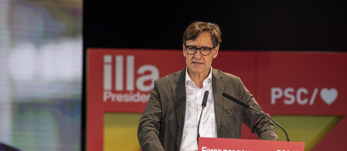 El primer secretario del PSC, Salvador Illa