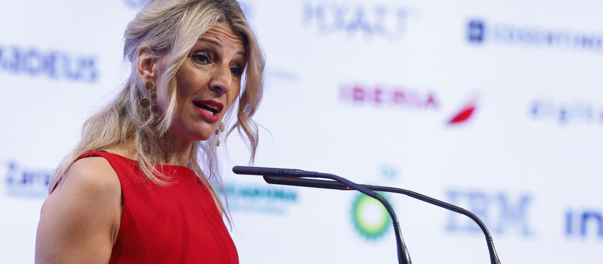 La vicepresidenta segunda y ministra de Trabajo, Yolanda Díaz