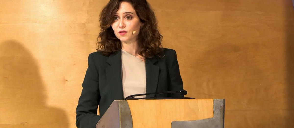 La presidenta de la Comunidad de Madrid, Isabel Díaz Ayuso