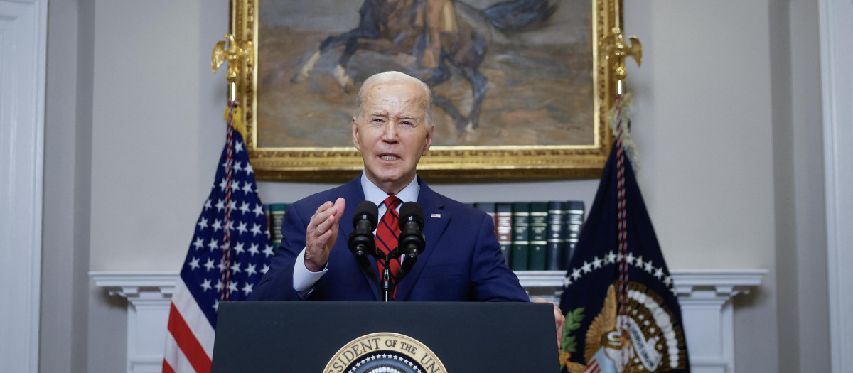 Comparecencia de Biden desde la Sala Roosevelt de la Casa Blanca