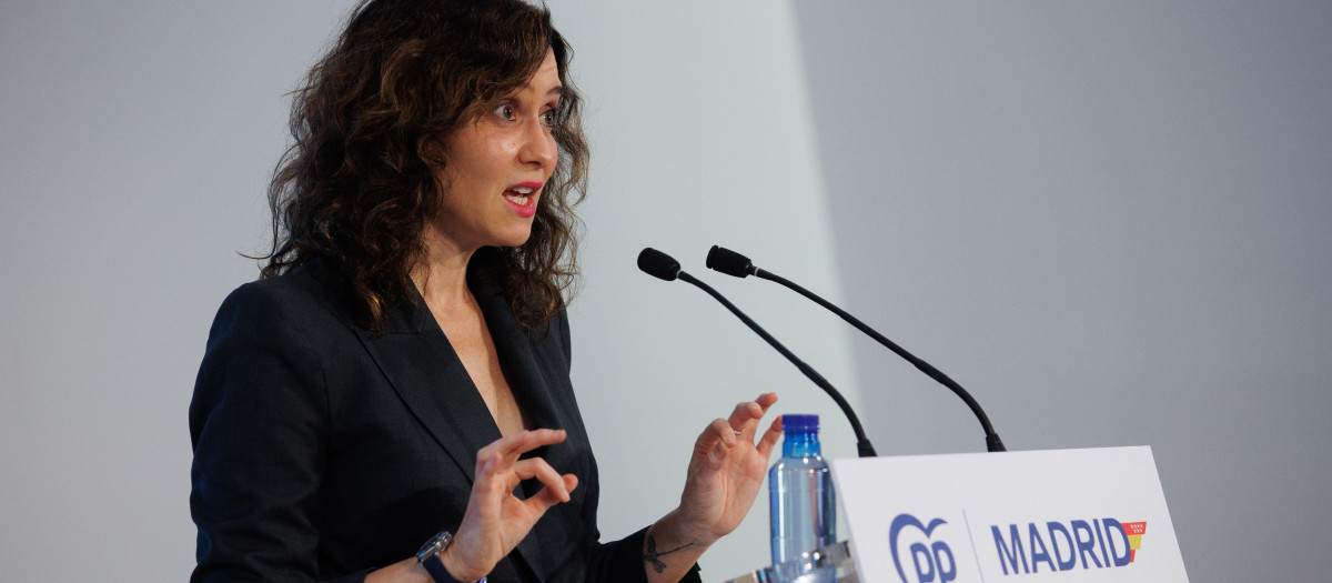 La presidenta de la Comunidad de Madrid, Isabel Díaz Ayuso