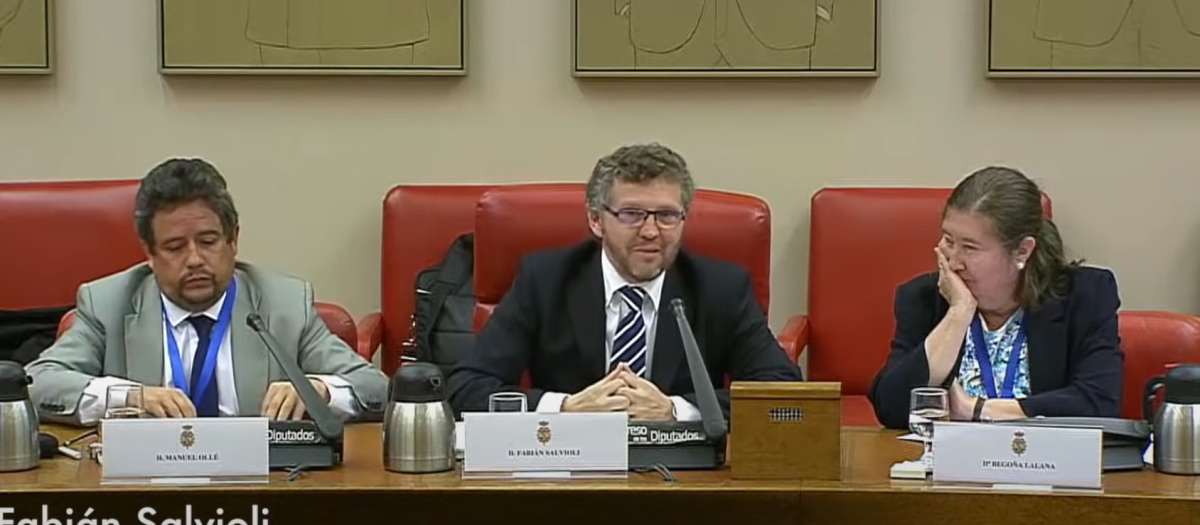 El relator de la ONu Fabián Salvioli en el Congreso de los Diputados