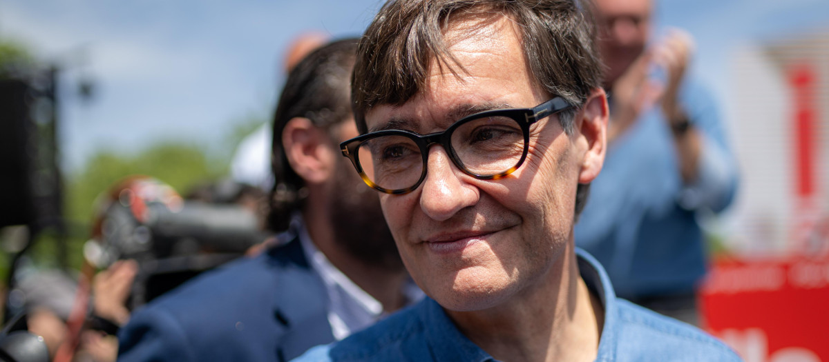 El líder del PSC y candidato a las elecciones catalanas, Salvador Illa