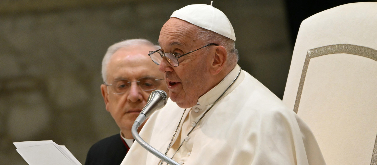El Papa Francisco durante una audiencia
