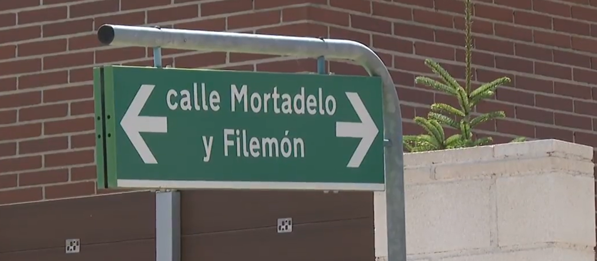 Calle de Mortadelo y Filemón en Rivas