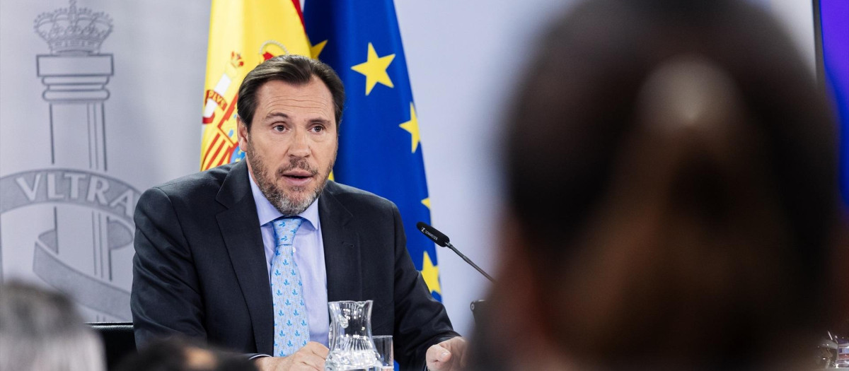 El ministro de Transportes y Movilidad Sostenible, Óscar Puente
